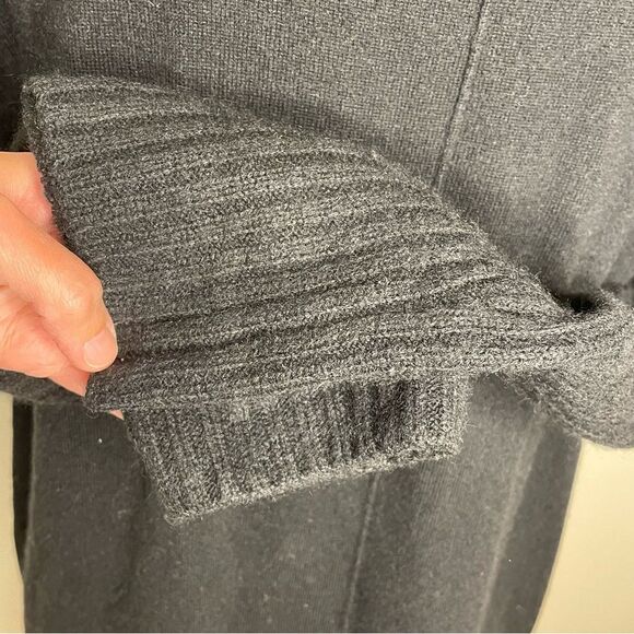 Ply Cashmere Sweater Tunic Turtleneck Long Sleeve Luxury Basic Black Size Small - Picture 9 of 11
